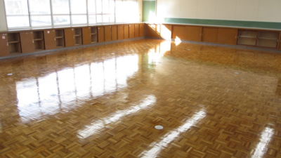 佐賀県　某中学校再研磨塗装